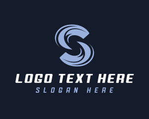 Surf - Company Waves Letter S logo design
