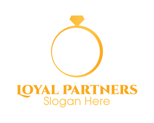 Loyalty - Minimalist Wedding Ring logo design