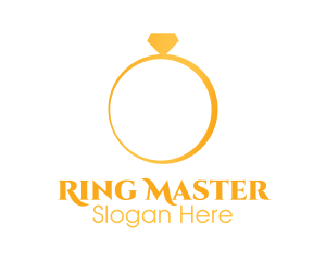 Minimalist Wedding Ring logo design
