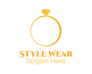 Wear - Minimalist Wedding Ring logo design