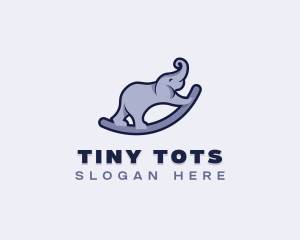 Cute Elephant Toy logo design