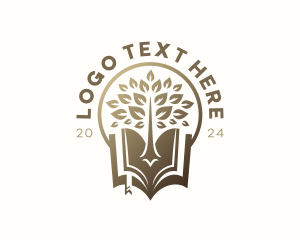 Bookstore - Tree Education Library logo design