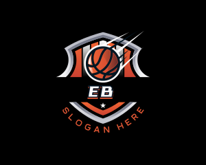 Ball - Basketball Club Shield logo design