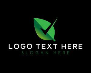 Herb - Leaf Plant Check logo design