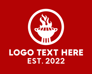 Food Stall - Food Grill Restaurant logo design