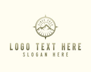 Outdoor - Compass Mountain Summit logo design