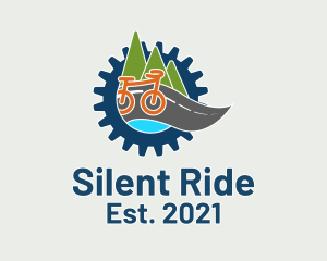 Multicolor Biking Emblem logo design