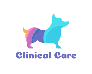 Colorful Corgi Dog logo design