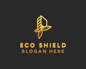 Eco Building Tower logo design