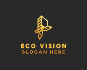 Eco Building Tower logo design