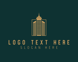 Engineering - City Skyscraper Building logo design