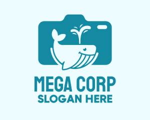 Big - Whale Photography Camera logo design