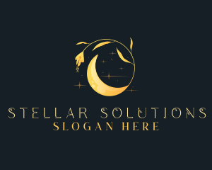 Astral - Astral Moon Flower logo design