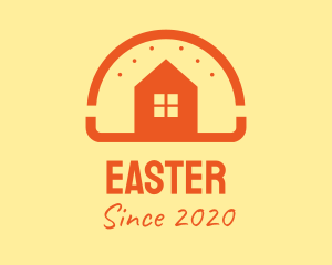 Hamburger - Orange Burger House logo design