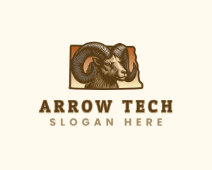 North Dakota Bighorn Sheep logo design