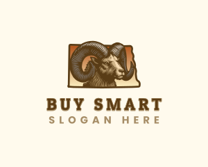 North Dakota Bighorn Sheep logo design