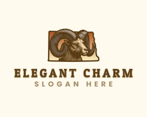 North Dakota Bighorn Sheep logo design