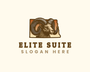 North Dakota Bighorn Sheep logo design