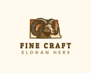 North Dakota Bighorn Sheep logo design