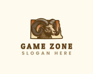 North Dakota Bighorn Sheep logo design