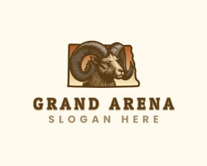 North Dakota Bighorn Sheep logo design