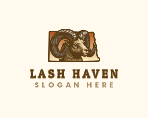 North Dakota Bighorn Sheep logo design