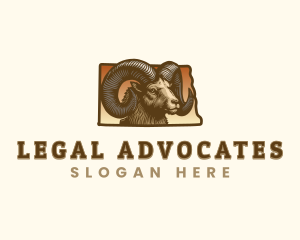 North Dakota Bighorn Sheep logo design