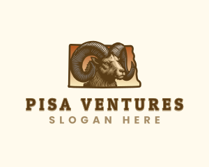 North Dakota Bighorn Sheep logo design