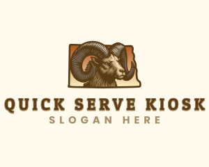 North Dakota Bighorn Sheep logo design