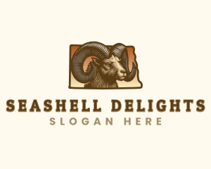 North Dakota Bighorn Sheep logo design