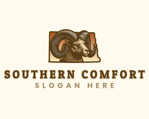 North Dakota Bighorn Sheep logo design