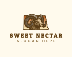 North Dakota Bighorn Sheep logo design