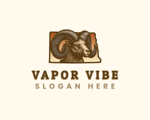 North Dakota Bighorn Sheep logo design