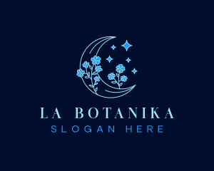 Bohemian - Moon Floral Cosmetics logo design