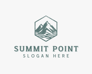 Summit Mountain Hiking logo design