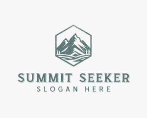 Summit Mountain Hiking logo design