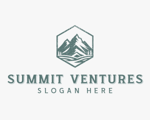 Summit Mountain Hiking logo design