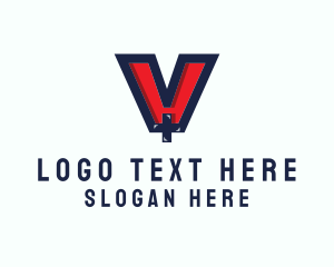 Hospital - Medical Letter V logo design