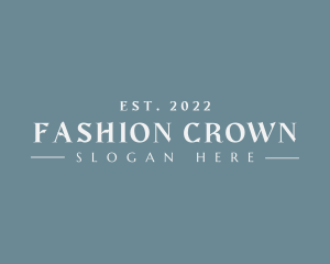 Professional Elegant Fashion logo design