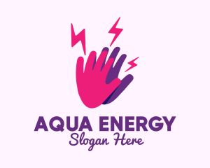 High Energy Hand logo design