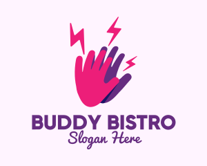 Friends - High Energy Hand logo design