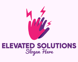 High Energy Hand logo design