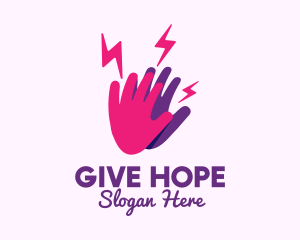 Donation - High Energy Hand logo design