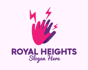 High Energy Hand logo design