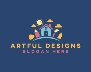 Educational Preschool Art logo design