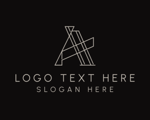 Telecom - Tech Business Letter A logo design