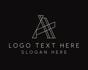 Tech Business Letter A logo design