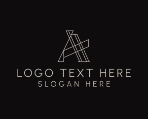 Internet - Tech Business Letter A logo design