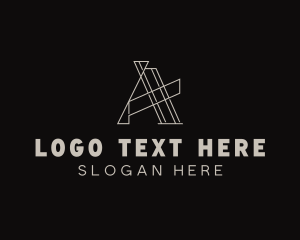 Expert - Tech Business Letter A logo design