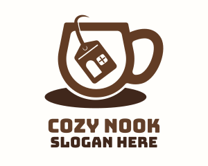 Nook - Home Tea Bag Cup logo design